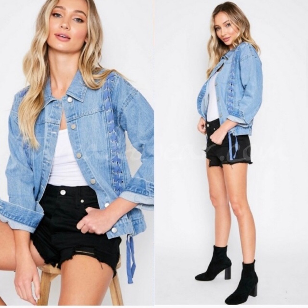 🔥SALE!!Laced Denim Jean Jacket🔥